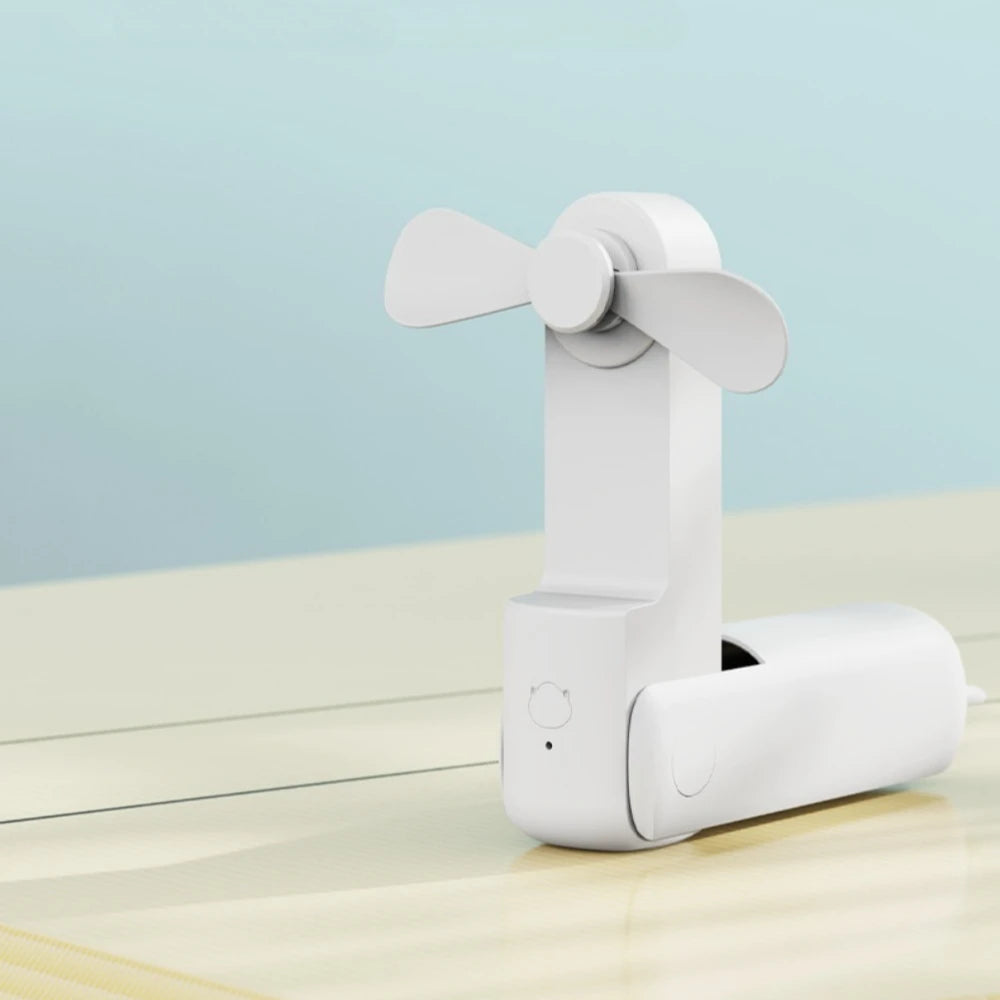 Portable Mini Fan, USB Rechargeable, 3-speed Adjustable, Foldable Handheld Fan, Suitable for Women, Travel, Outdoor Use