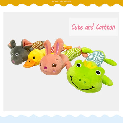 Dog Squeaker Toys for Boredom, Teeth Grinding Teeth Cleaning Stuffed Plush Toys for Small Medium Breed Dog Pet Supplies
