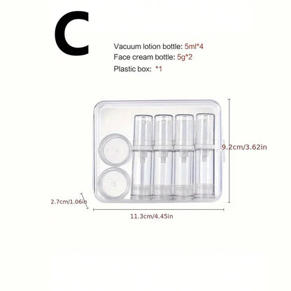 Travel Bottle Set Vacuum Bottle Spray Empty Bottle Water Emulsion Liquid Foundation Bottle Portable Essential Oil Bottle
