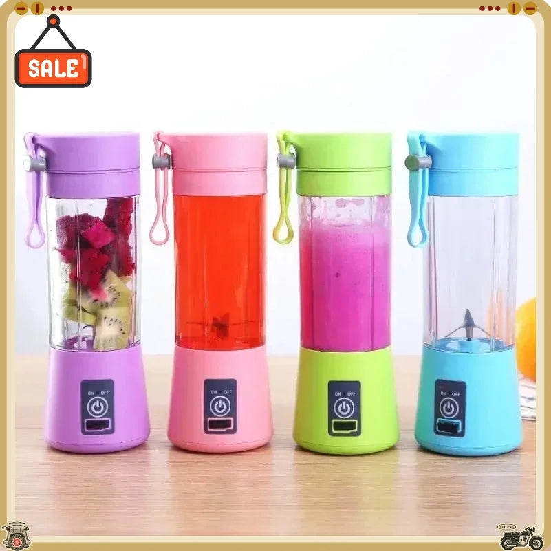 Portable Electric Handheld Blender Rechargeable Travel Fruit Juicer Cup Mini Mixer for Smoothies Milkshakes