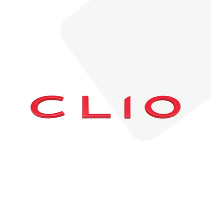 3D Metal Car Styling Letter Emblem Rear Trunk Badge Body Sticker For CLIO Logo 2 3 4 Tailgate Nameplate Auto Accessories