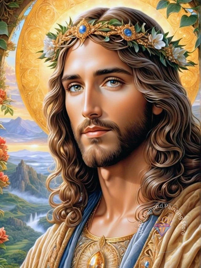 Jesus Christ Cross Diamond Painting Kit 5D DIY Diamond Embroidery Cross Stitch Handmade Art Gift Crafts Home Decor Gift