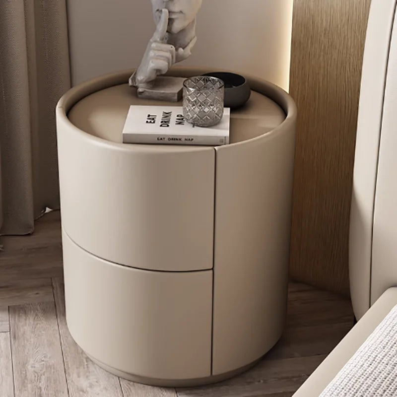 With Storage Narrow Nightstands Round With Drawers Bedroom Design Nightstands Tall Luxury Table Chevet Chambre Modern Furniture