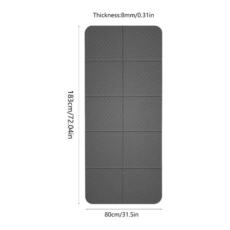 R6FE Fitness Training Pilates Exercise Mat Workout Mat for Women, Travel Yoga Mat
