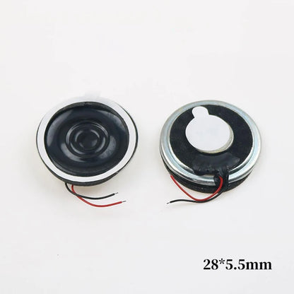 2PCS 13mm 15mm 16mm 18mm 18 20 23 26 28 30 MM Mini Speaker Round Runway Loudspeaker 8Ohm 0.5W For MP4 Toys Cellphone Small Audio