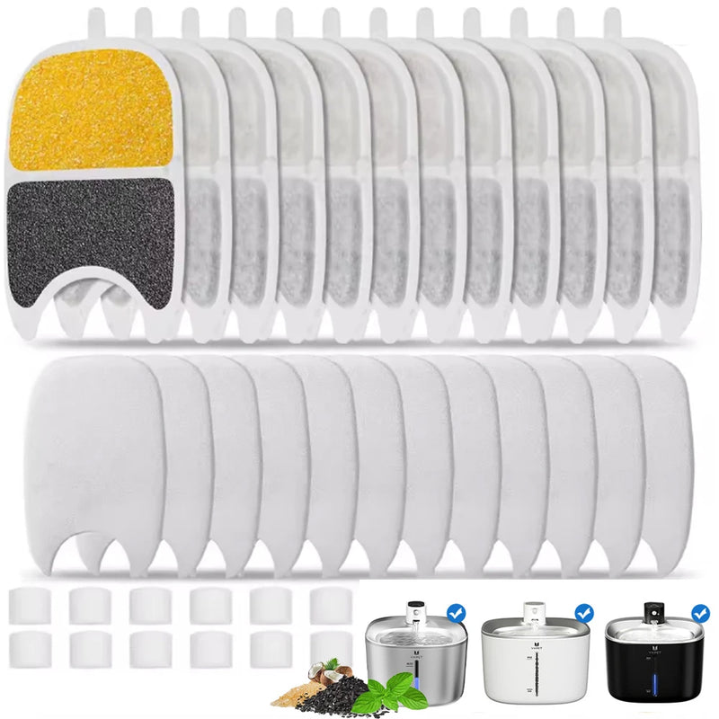 Replacement Filters Pet Cat Water Dispenser Filters Accessorie Replacement Filters for Cat Water Fountain Activated Carbon
