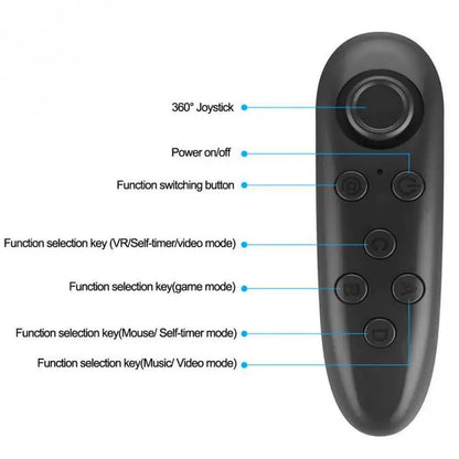 VR Wireless Bluetooth Gamepad VR Remote Controller For Android Ios Mobile Phone Games Joystick Game Pad Control For 3D Glasses