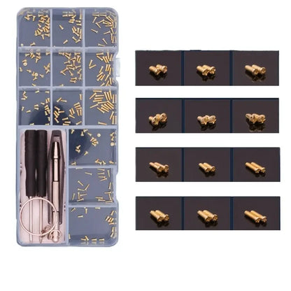 Screws Replacement With Tweezers Sun Glasses Nuts Glasses Screws Sets Eyeglass Nose Pads Sunglass Repair Tool Glasses Screws