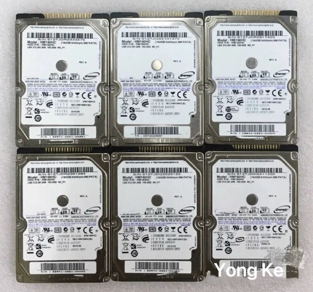 Internal hard drive 40GB 60GB 80GB 100GB 120GB 160GB 2.5inch hard disk IDE HDD 8MB 5400rpm For Laptop Notebook High speed