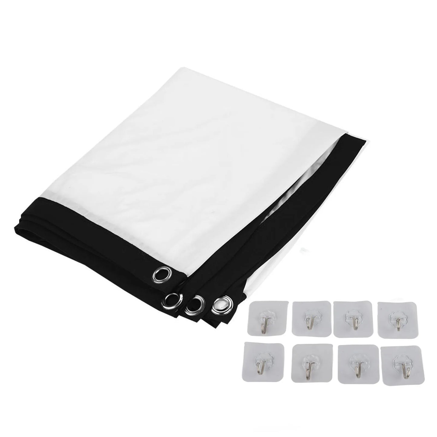 100'' Projector Screen 84-100inch 16:9 HD Projector Screen 3D Film Portable Screen Curtains Projector Screen HD Projector Screen