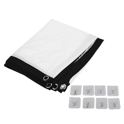 100'' Projector Screen 84-100inch 16:9 HD Projector Screen 3D Film Portable Screen Curtains Projector Screen HD Projector Screen