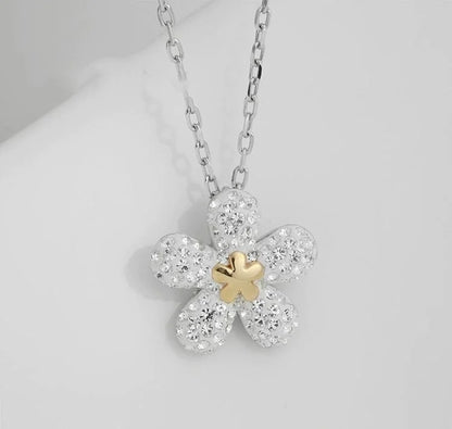 2026 New Trend Fine Jewelry Set Original Charm Luxury Lucky Grass Crystal Fashion Necklace Ring Earrings Romantic Gift for Women