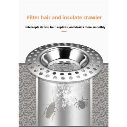Kitchen Sink Mesh Filter Stainless Steel Drain Mesh Protects From Clogging Kitchen Fittings