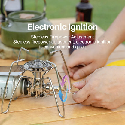 Mountainhiker Outdoor Portable Folding Spider Stove Camping Picnic Stove Barbecue Stove Household Stove with Holder