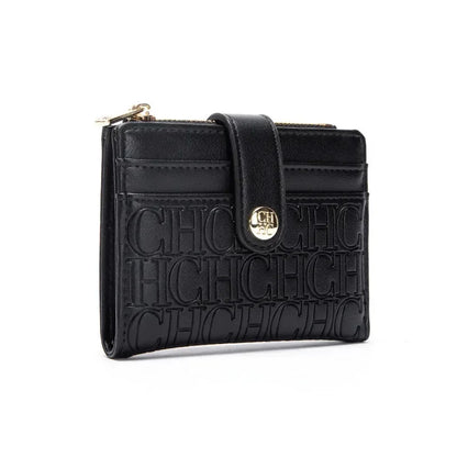 CH New Classic Folding Money Clip Compact Lightweight Luxury Brand Design Sense Letter Decoration Card Bag Women Zero Wallet