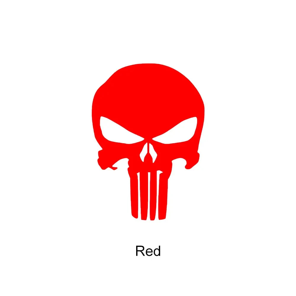 Skull Stickers Car Waterproof Decal Reflective Vinyl Punisher Sticker for Auto Door Window Rearview Mirror Bumper Decoration