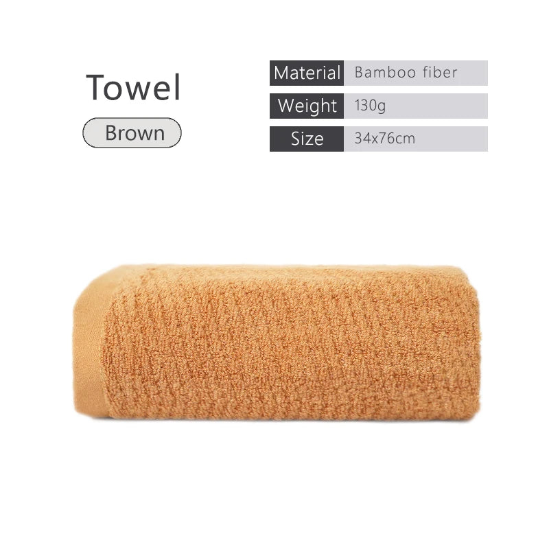 Bamboo Fiber Towels Sets Home Bath Towels for Adults Face Towel Thick Absorbent Luxury Bathroom Towels Hand Towels Quick Drying