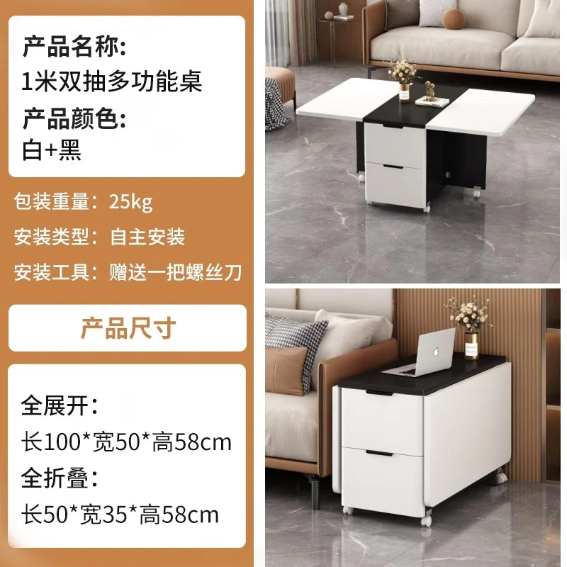 Italian Folding Coffee Table With Storage Removable Modern Neutral Coffee Table Premium Beauty Mesa De Centro Home Furniture