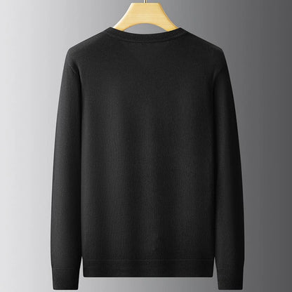 8XL 7XL 6XL 2024 New Autumn Winter High End Business V-Neck Sweater Men Soft Warm Cashmere Pullover Casual Loose Mens Sweaters