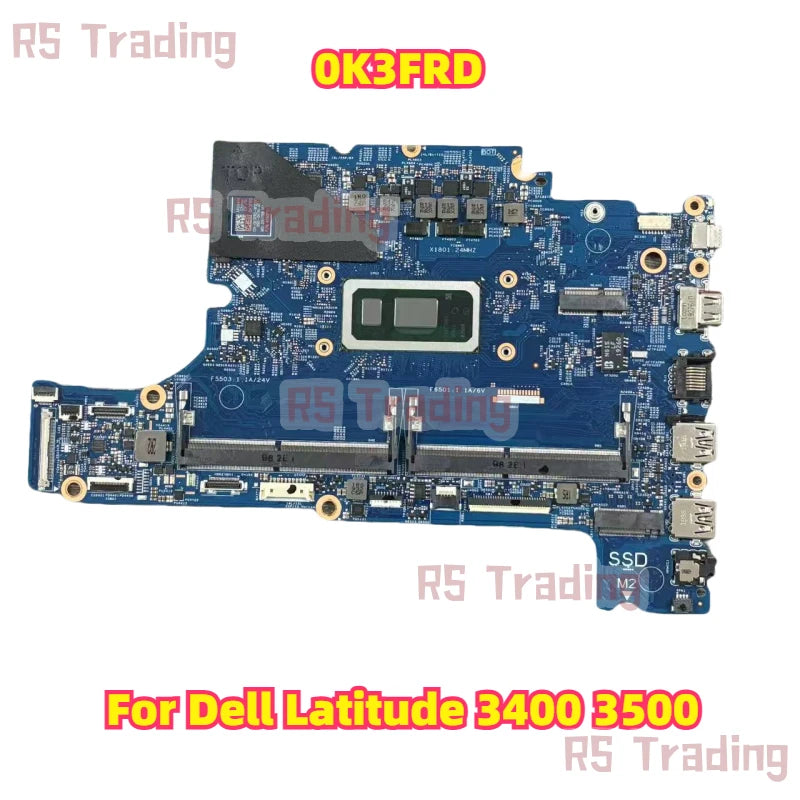 17938-1 For Dell Latitude 3400 3500 Laptop Mainboard 0K3FRD I5-8265U Test OK
