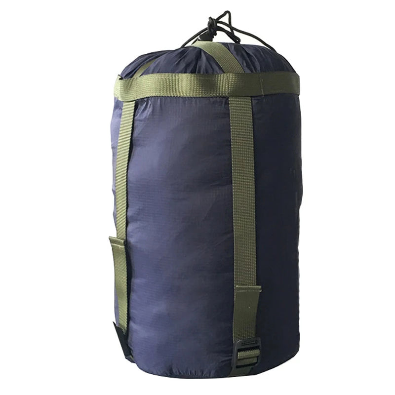 Waterproof Compression Sack Sleeping Bag Stuff Sack Ultralight Outdoor Camping Bag Storage Bags Pack 38*18cm Drawstring Design