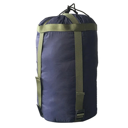 Waterproof Compression Sack Sleeping Bag Stuff Sack Ultralight Outdoor Camping Bag Storage Bags Pack 38*18cm Drawstring Design