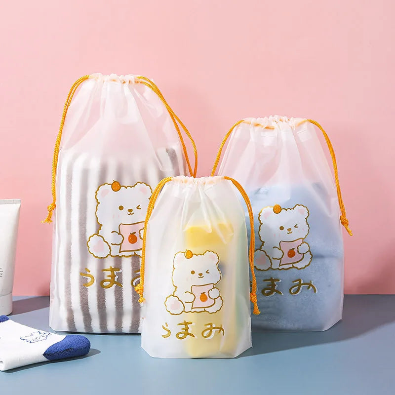 Drawstring Swimming Bags Transparent Beach Storage Bag Waterproof Dry Clothes Family Outdoor Travel Portable Accessories 2023
