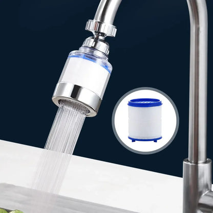 1Set Faucet Water Filter 360 Degree Rotating Filter Elements Water Purifier Set Heavy Metals Filtered Tools PP Cotton Filtration
