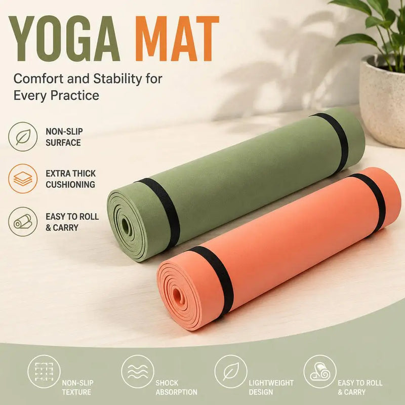 180x50cm Non-slip Pilates Yoga Mat Thick Portable Travel Fitness Exercise Pad For Exercise Yoga And Pilates Gymnastics