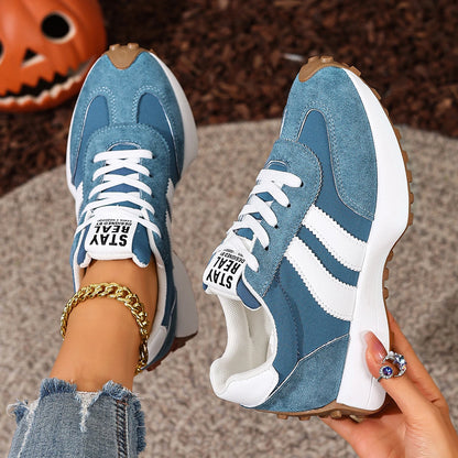Women Sneakers Retro Spring Autumn Sneakers Women Casual Flat Bottom Round Toe Sports Shoes Fashionable Designer Shoes Women