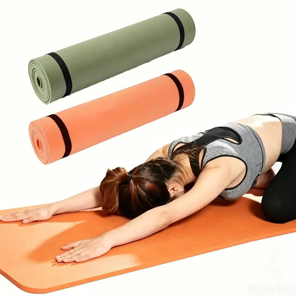 EVA Non Slip Yoga Mat 180x50cm Lightweight Foldable Portable Fitness Exercise Mat For Home Workout Camping Picnic Gym Pilates