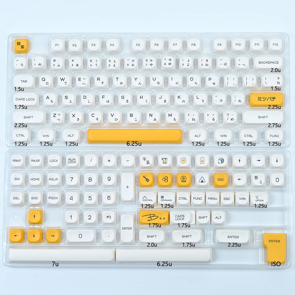 KBDiy 143 Keys/Set Russian Japanese Korean Matcha Keycap Green KOA PBT Keycaps for Mechanical Keyboard Caps for GMK67 GMK64 61