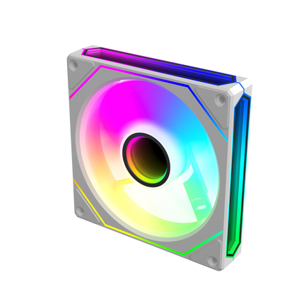 UPSIREN UF-4 Prism 6 PRO 120mm case fan 5V 3PIN motherboard light synchronization 4PIN PWM 3-sided infinity mirror 12CM