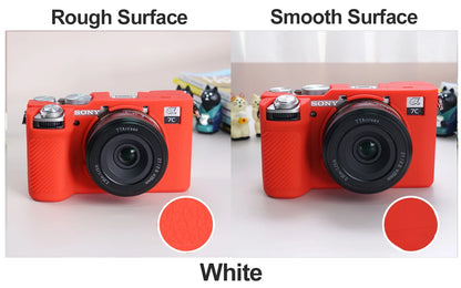 Camera Silicone Case for Sony Alpha 7C Mark II A7CR Camera Cover Full Body Case Protector Sony A7CII A7CR with glass film