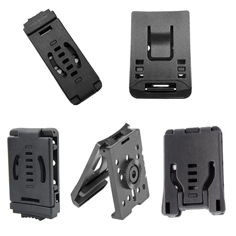 Multifunction K Sheath Kydex Waist Belt Clip Hunting Knife Scabbard Kit Tek Lok Belt Clamp Belt Mag Gun Holster Waist Back Clip