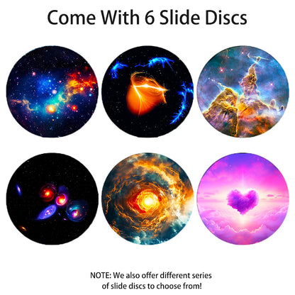 Star Projector Night Light Disc Planetarium Projector Disc 4K HD Galaxy Projector Light Disc - 6 Pack (Projector Not Included)