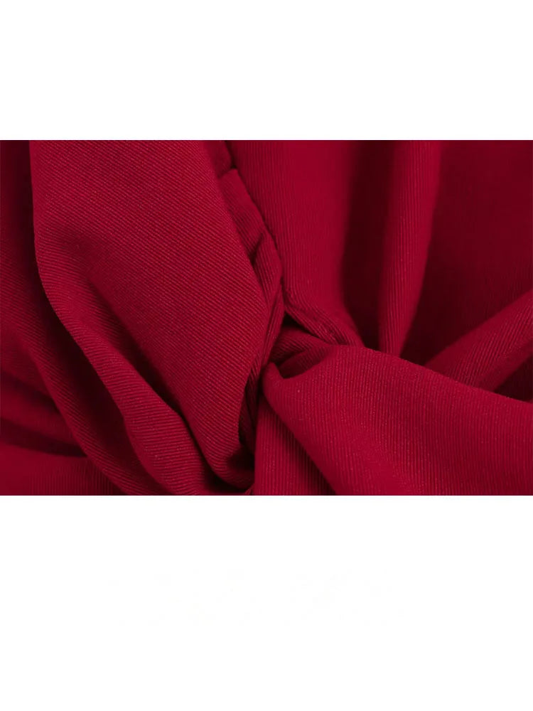 HH Women Summer Crop Waist Opening Folds Design Midi Dress Female Fashion O-Neck Back Zipper Sleeveless 3 Color Slim Dresses