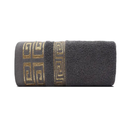 Large 140x70cm Bath Towels Cotton Thick Shower Towel Cover Embroidered Gift Sport Colors - Blue White Brown Black Green Grey