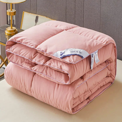 New 3D down comforter, soft goose down comforter, skin friendly cotton fabric, warm comforter, luxurious four season comforter
