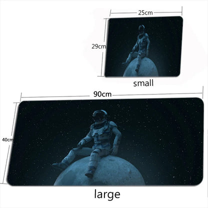 Space Astronaut Mouse Pad New Large Computer Office Game Table Mats XXL Rubber Anti-slip Gaming Keyboard Mousepad Long Desk Pads