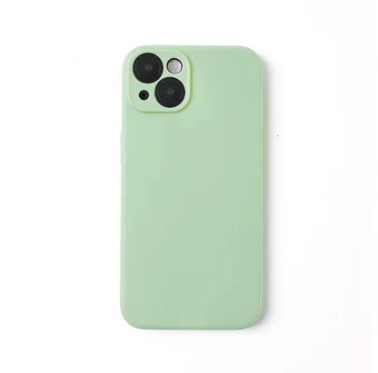 Liquid Silicone Phone Case for iphone 15 14 13 12 mini 11 16 Pro X XR XS Max 15 Plus Shockproof Soft Back Cover Cases