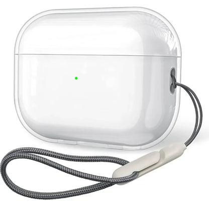 Clear Soft TPU Earphone Case with Lanyard Strap for Airpods Pro 2 3 2nd Generation Air Pods 4 3 1 3rd 2024 Gen Cover Accessories