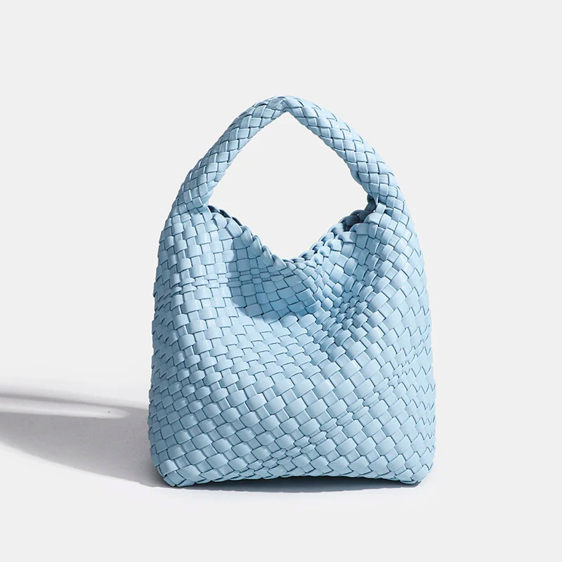 Designer bag Luxury 2025 woman bag Brand New Product PU Small size hand-woven bucket bag High quality Women's handbag