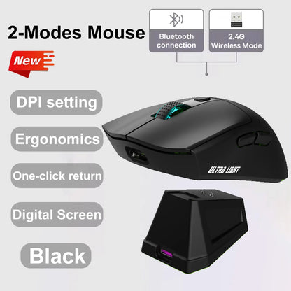 2026 NEW X11 Gaming Mouse 3-Speed DPI Esports Wireless Ergonomic Design Gaming Connection Magnetic Charging Dock RGB Lighting