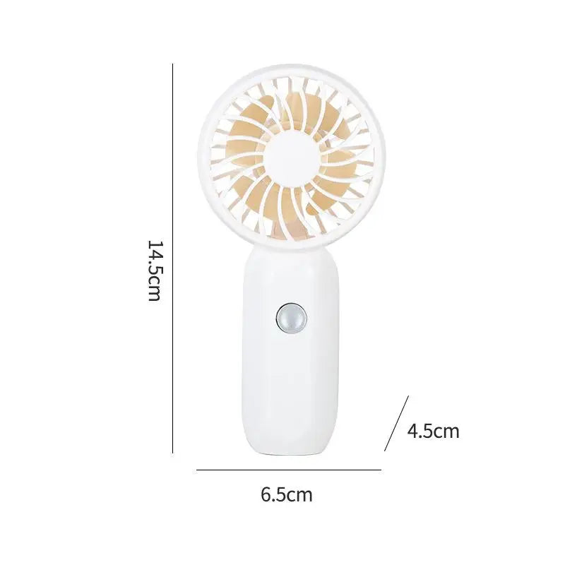 Portable Fan Creative Small Fan Pocket Hand-held Fan Lightweight Adjustable Cute Handheld Outdoor Fan Air Cooler Students Gift
