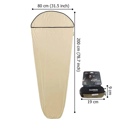 Naturehike 2023 Sleeping Bag Liner Ultralight High Elastic Mummy Quilt Winter Wearable Portable Camping Pocket Sleeping Bags