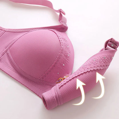 Comfortable Full Coverage Bra Side Gather and Push-Up Nursing Bras Casual and Formal Wear Bras Maternity Bras Clothings