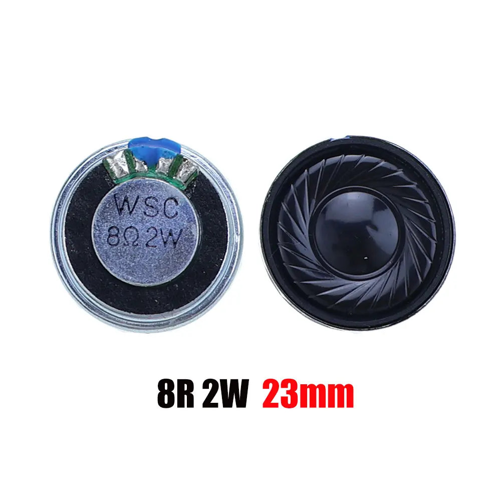 2PCS 8R 32R 0.5W 1W 2W Mini Speaker 8 Ohm 32 Ohm Loud Speaker Diameter 20mm 23mm 26mm 28mm 30mm 32mm 36mm 40mm 45mm Loudspeaker