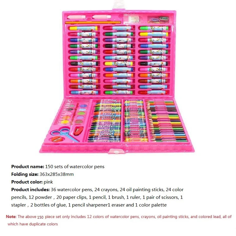 Children's Painting 색칠공부 Full Set Brushes Art Tools Gift Box Set Developing Children's Create Draw Interests  Art Supplies