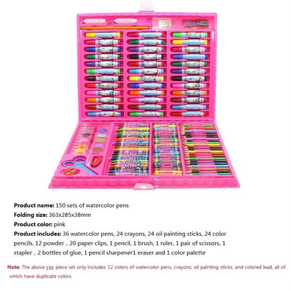 Children's Painting 색칠공부 Full Set Brushes Art Tools Gift Box Set Developing Children's Create Draw Interests  Art Supplies